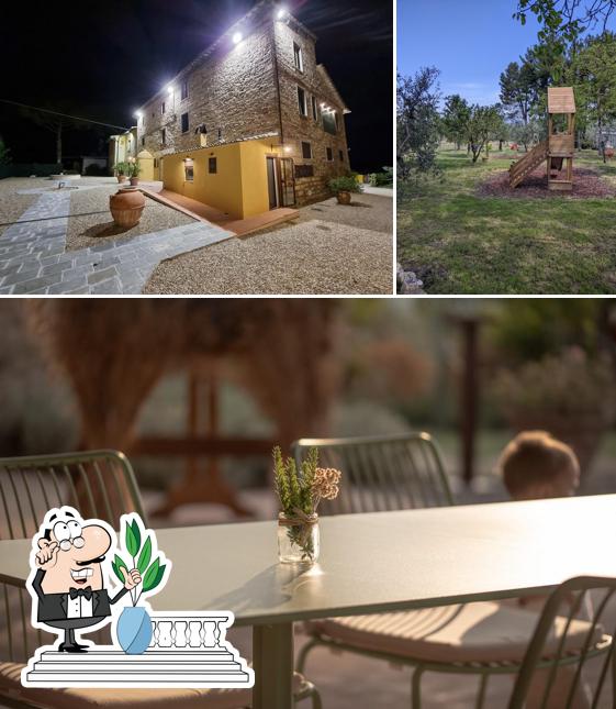 Questa è la foto che mostra la esterno e interni di Borgo Petriolo