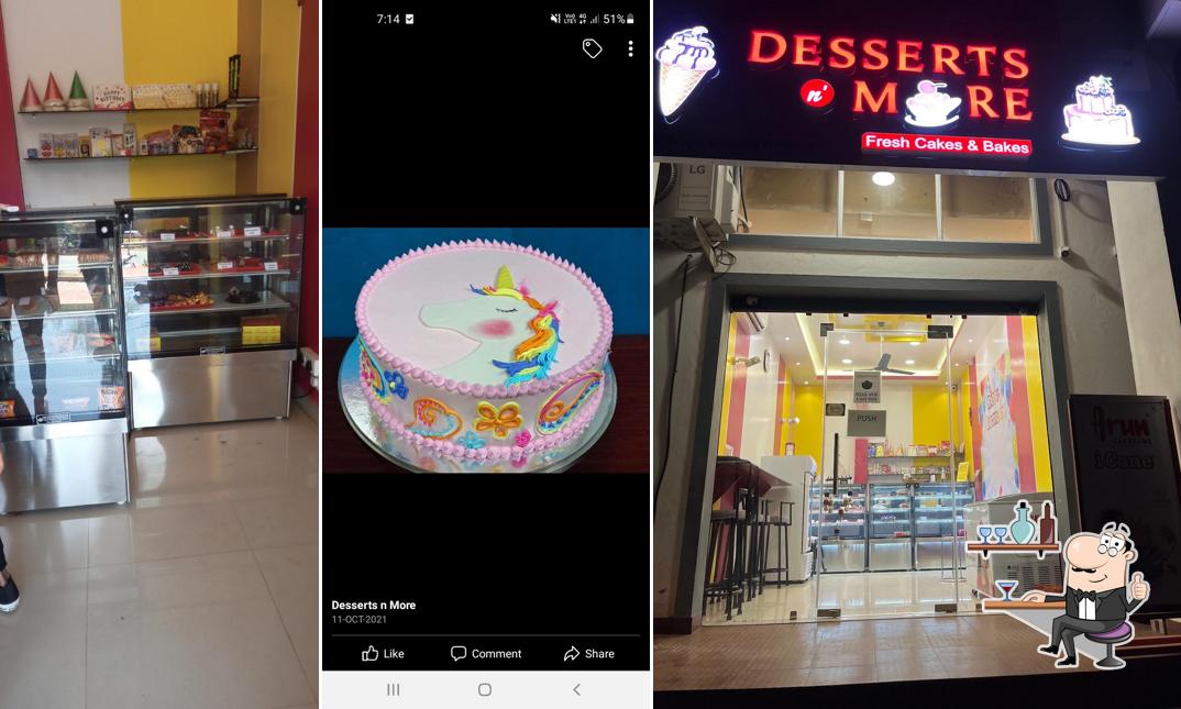 The interior of Desserts N More