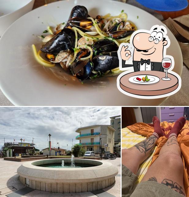 Dai un’occhiata alla immagine che presenta la cibo e esterno di Gatteo mare