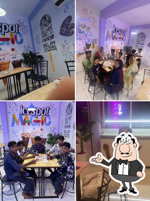 The interior of Icespot Paravur