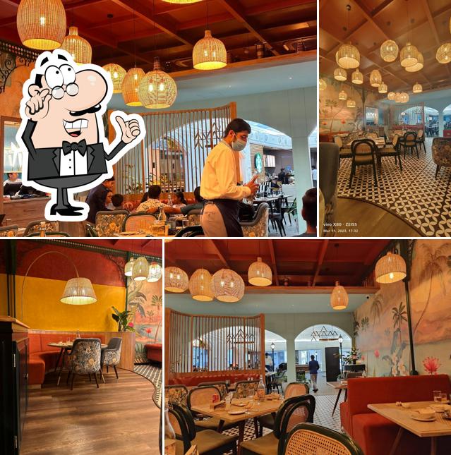 The interior of Maayaa - Culinary Exotica from South India