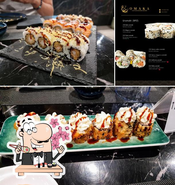 Ordina le diverse opzioni di sushi