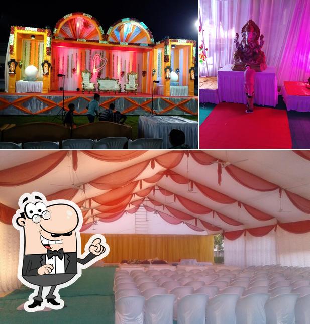 The interior of Saptashrungi Party Plot & Hotel