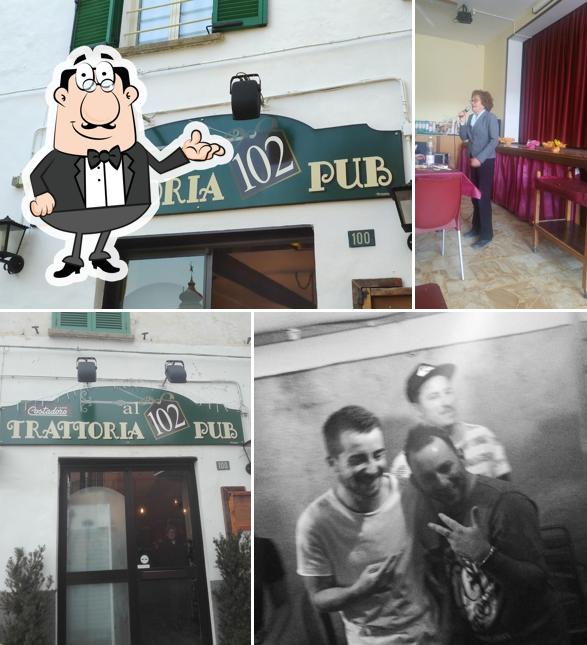 Dai un'occhiata agli interni di Trattoria al 102 Pub