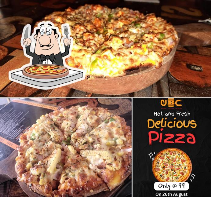 Pick pizza at Ub Cafe
