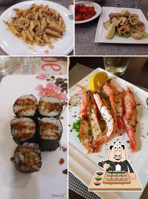 Prenditi le diverse opzioni di sushi