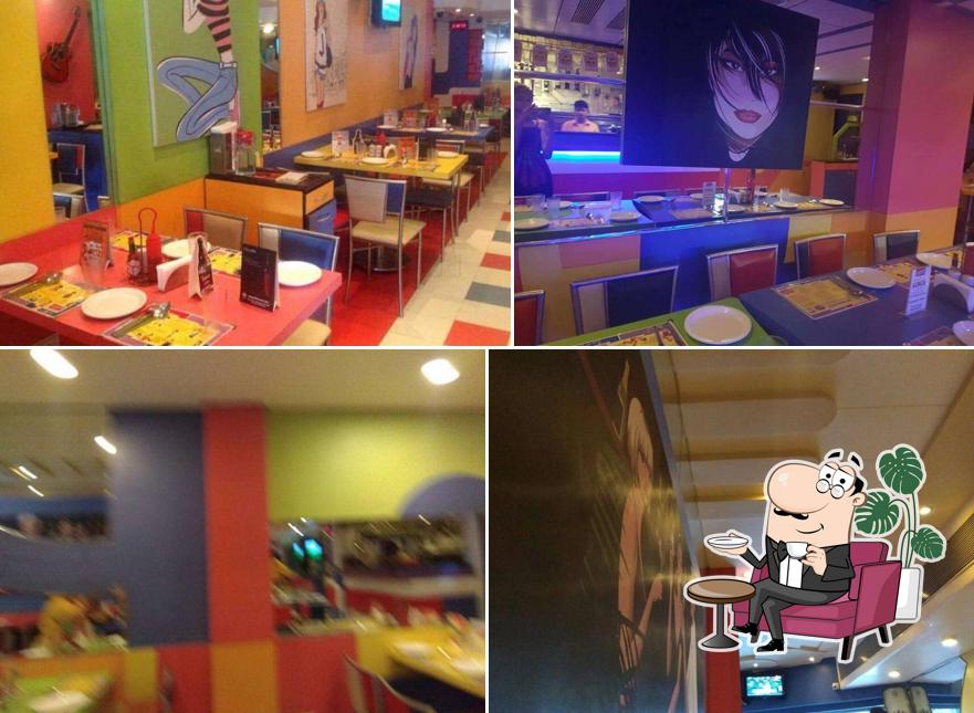 Take a seat at one of the tables at Jughead's