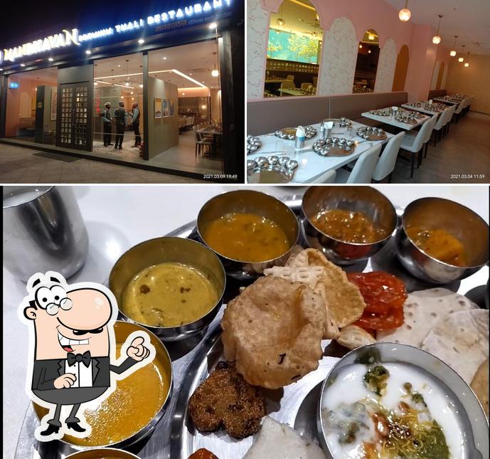 Manbhavan Premium Thali Restaurant is distinguished by interior and food