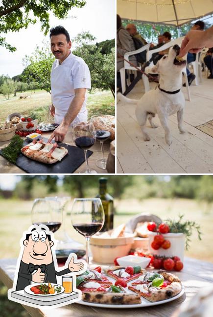 La immagine di cibo e vino da Antonio Polzella