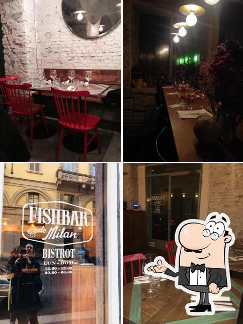 Gli interni di Fishbar de Milan