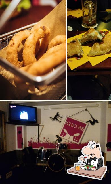 Tra le diverse cose da Poldo Pub si possono trovare la cibo e interni