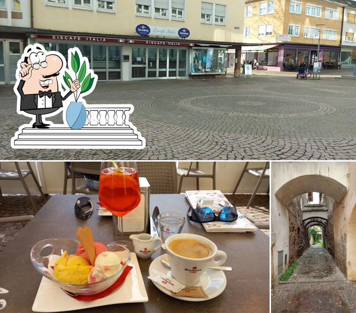 Gelateria Arlecchino si caratterizza per la esterno e cibo