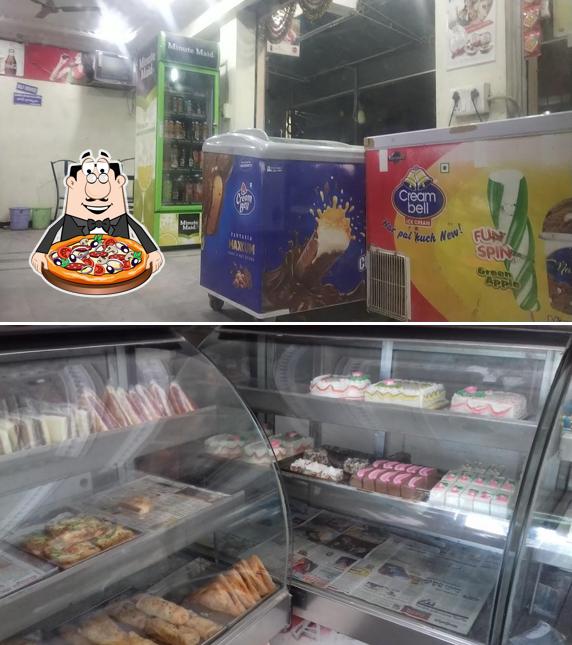 Try out pizza at KMR Bakery