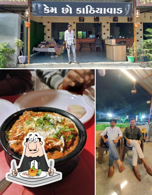 The picture of food and interior at Kem Chho Kathiyawad
