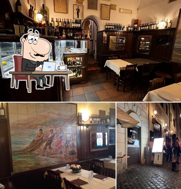 Gli interni di Trattoria Da Luigi