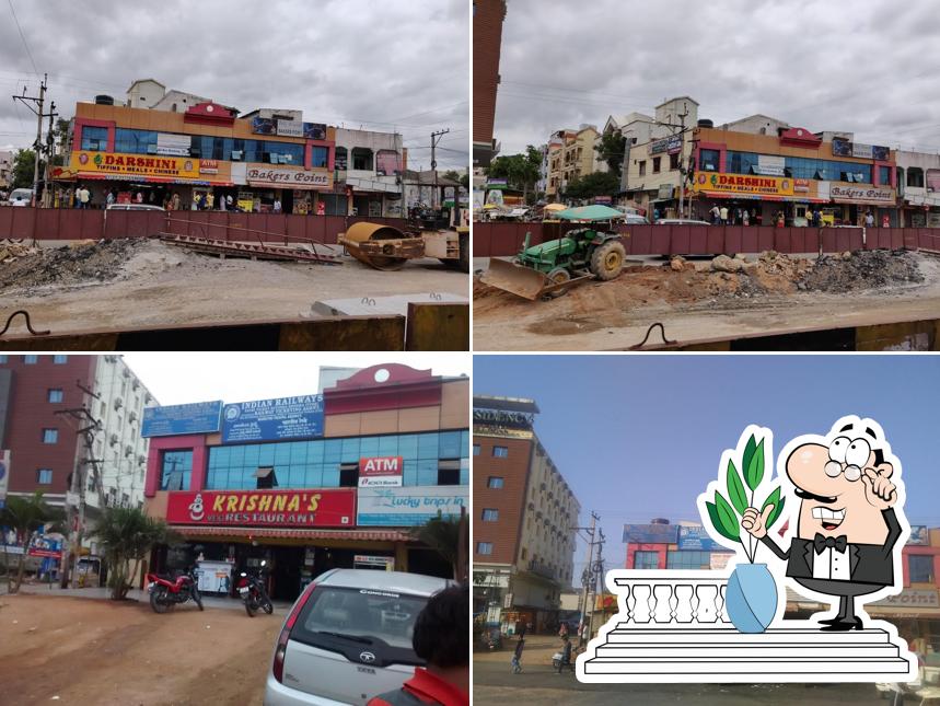 Enjoy the view at the outside area of SRI KRISHNA VEG HOTEL