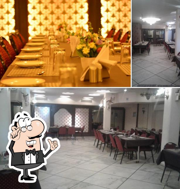 The interior of Shakahari Restaurant
