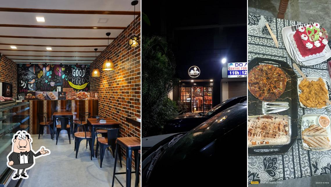 Take a seat at one of the tables at BakeNgrills