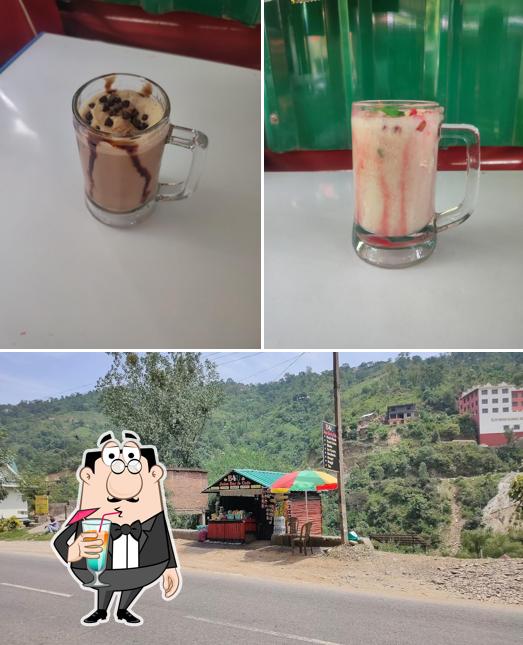This is the image depicting drink and exterior at B4U juice bar & cafe