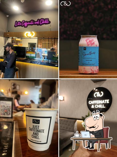The interior of Caffeinate and Chill