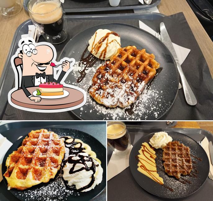 Galet sert un nombre de plats sucrés