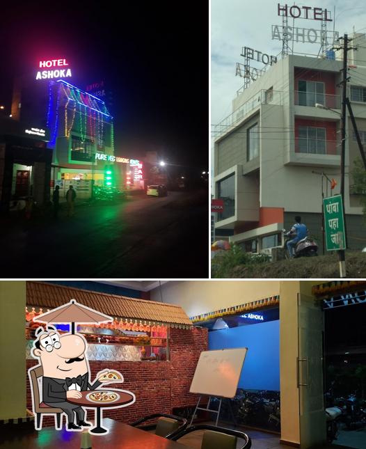 The exterior of Hotel Ashoka Family AC Restaurant, Lodging & Bar