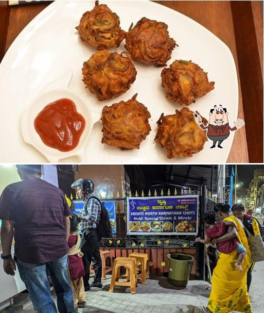 Meals at North Karnataka Chats (Srishti ) ( Hubli special Girmit & Mirchi)