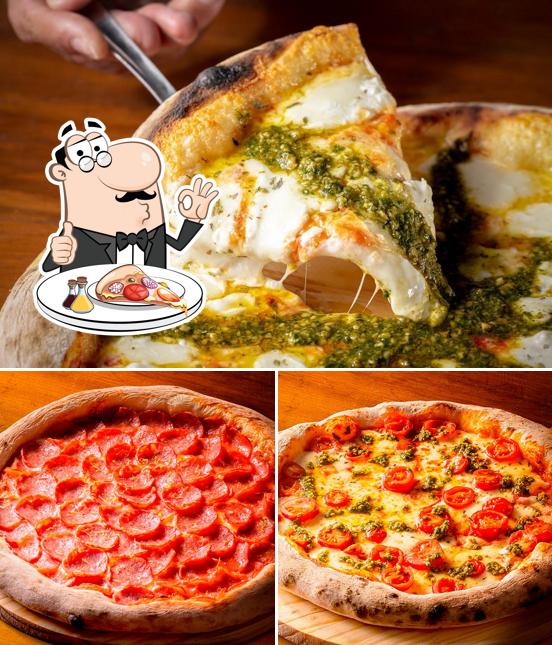 Experimente pizza no Flamboyant Bar Pizzaria