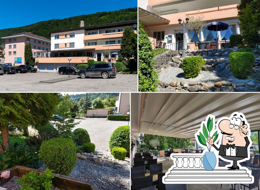 Goditi la vista dall'area esterna di Hotel Klösterli