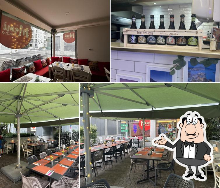 Gli interni di Mami Pizza - Lausanne