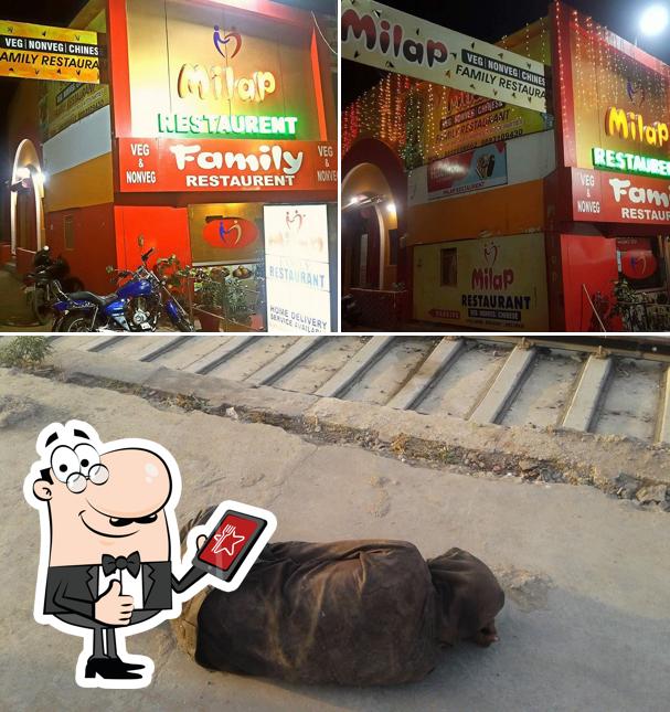 Look at the picture of Milap family restaurant