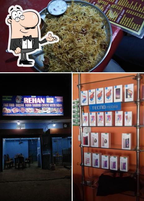 Among different things one can find interior and food at Rehan Fast Food