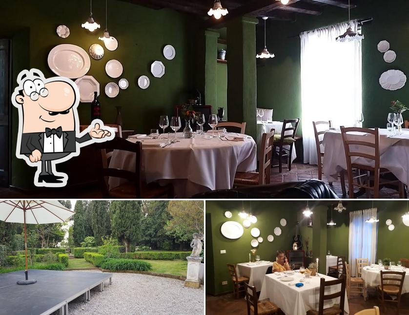 Gli interni di Villa di Tissano