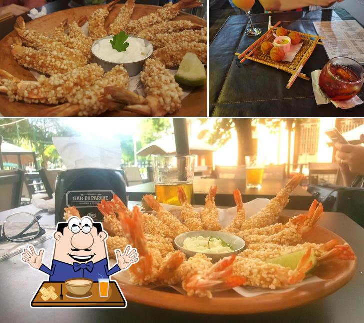 Platos en Bar do Parque