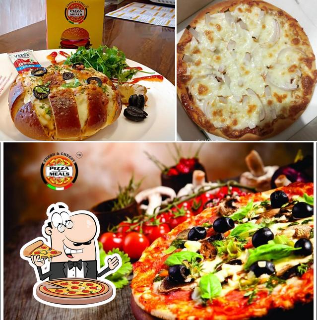 Try out pizza at Pizza N Meals