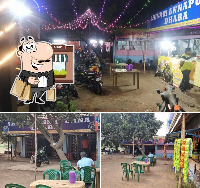 The exterior of Shivam Annapurna Dhaba