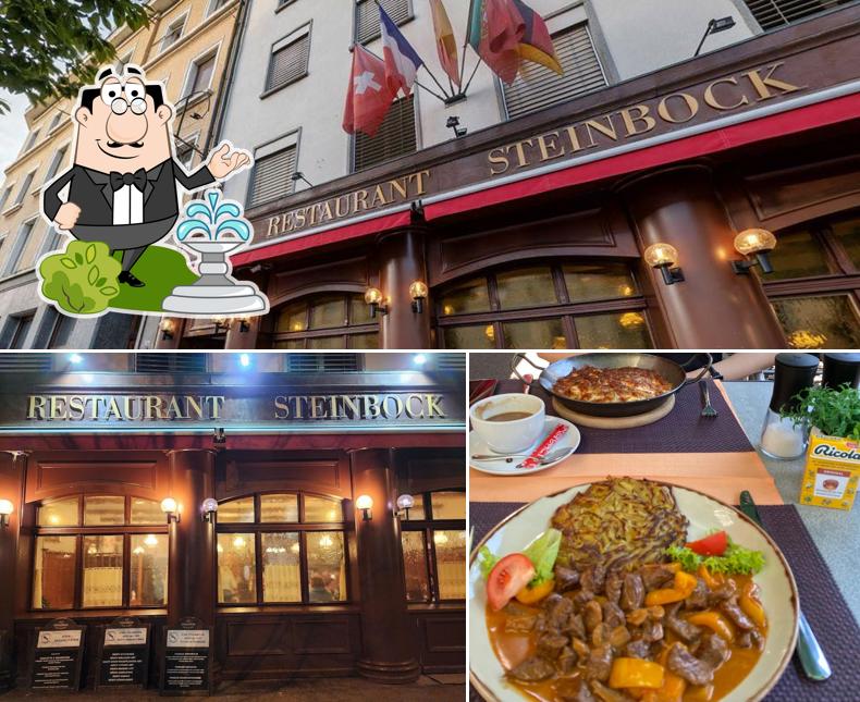 Tra le varie cose da Steinbock si possono trovare la esterno e tavolo da pranzo