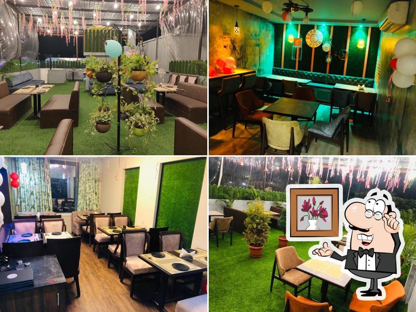 Take a seat at one of the tables at Celestial Cafe & Restaurant