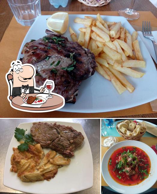 Scegli i un pasto a base di carne a Sky Bar