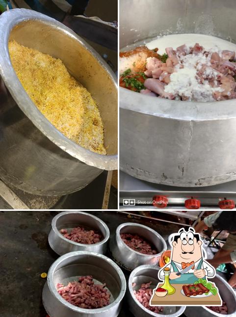Order meat dishes at AD's Hyderabadi Biryani