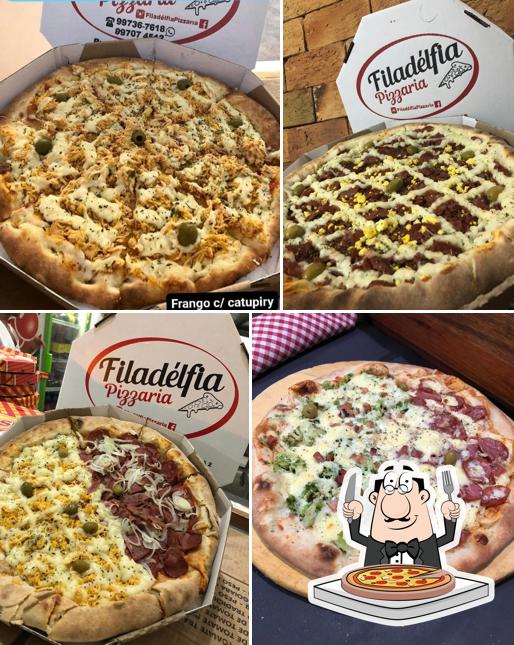 No Filadélfia Pizzaria, você pode desfrutar de pizza