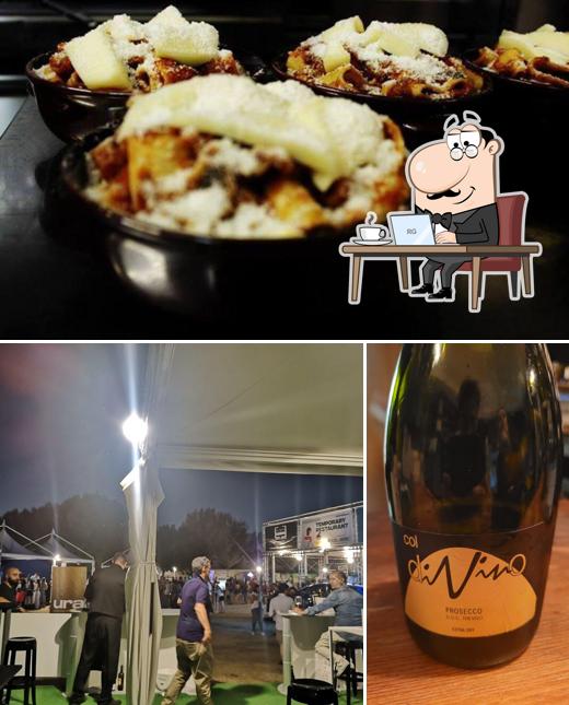 Questa è la foto che presenta la interni e cibo di Trattoria-Vineria L'Idillio