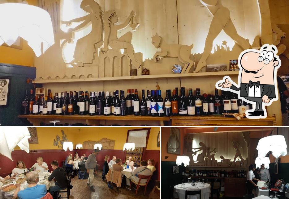 Gli interni di Trattoria dell' Orso