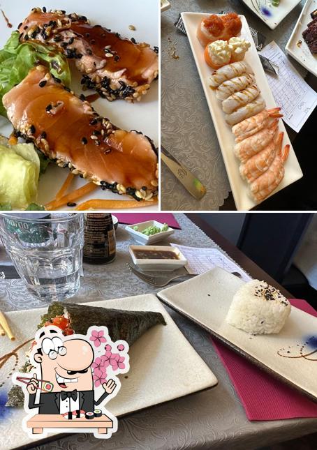 Prenditi le diverse opzioni di sushi