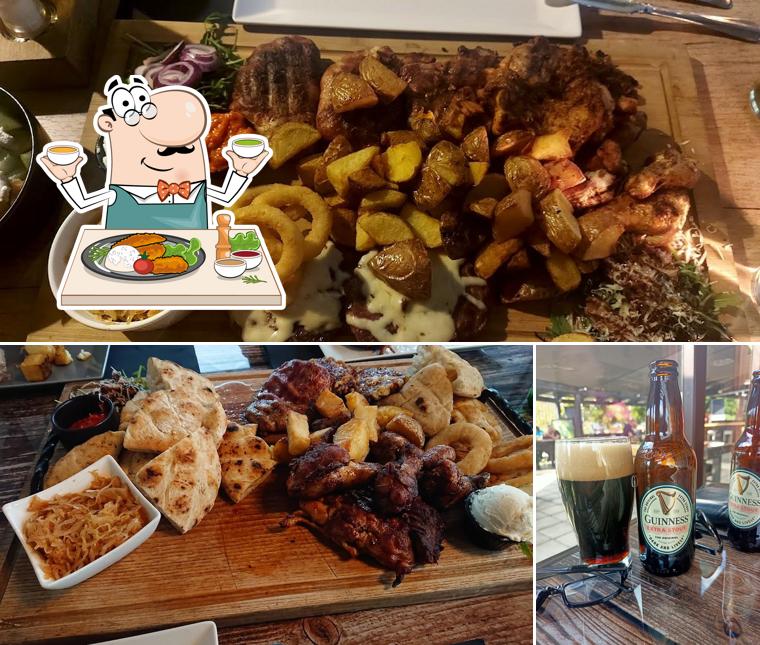 La cibo e birra del ristorante