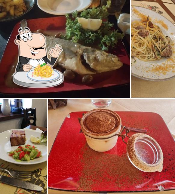 Spaghetti alla carbonara al Trattoria La Pirata