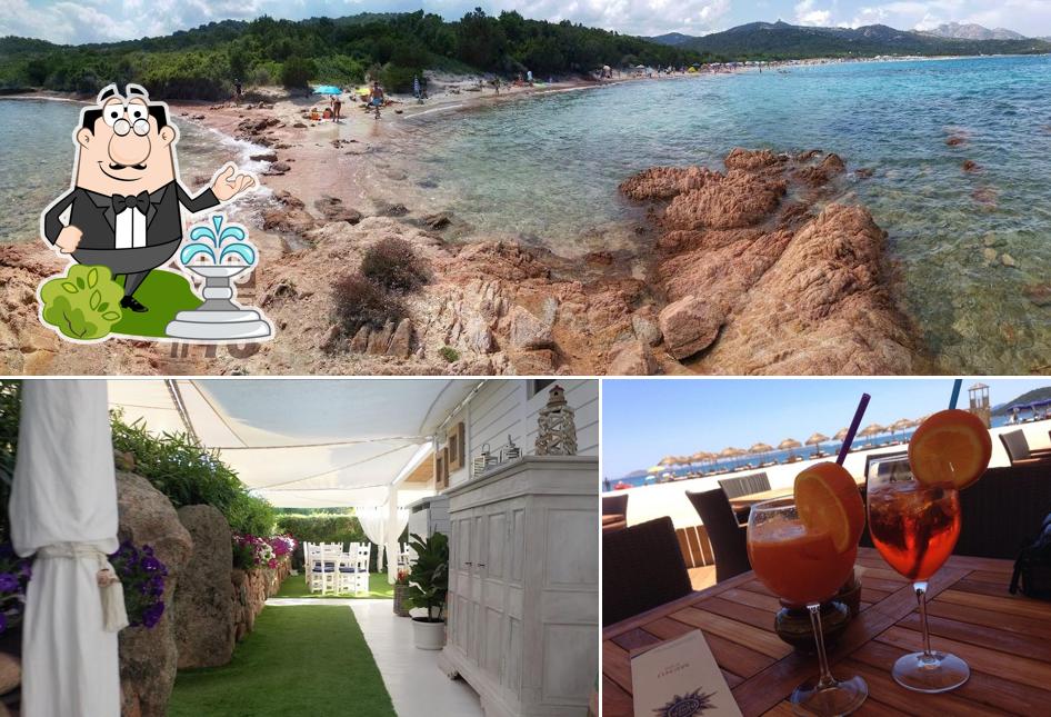 Tra le varie cose da White Beach Club Liscia Ruja si possono trovare la esterno e interni