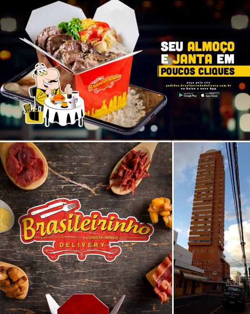 O Brasileirinho Delivery se destaca pelo comida e exterior