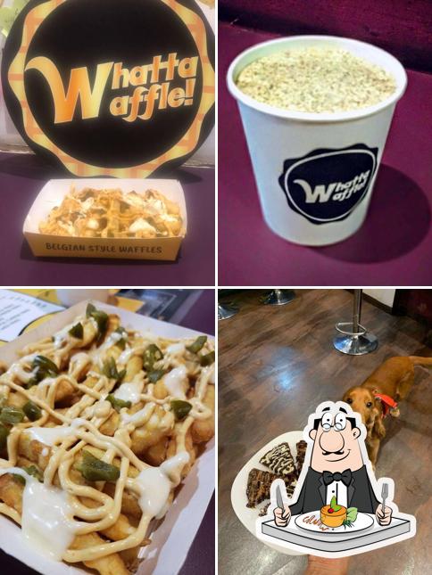 Food at Whatta Waffle!