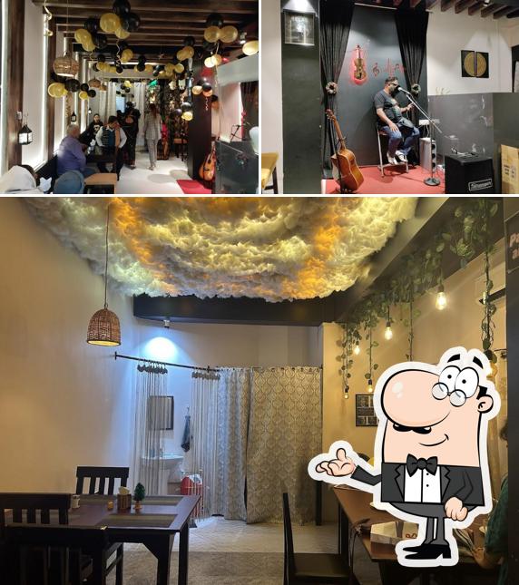 Take a seat at one of the tables at Ethnic Food & Cafe